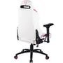 Cadeira Gamer Husky Gaming Avalanche, Rosa e Branco, Com Almofadas, Reclinável, Descanso de Braço 3D - HAV-PW