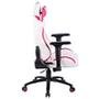 Cadeira Gamer Husky Gaming Avalanche, Rosa e Branco, Com Almofadas, Reclinável, Descanso de Braço 3D - HAV-PW