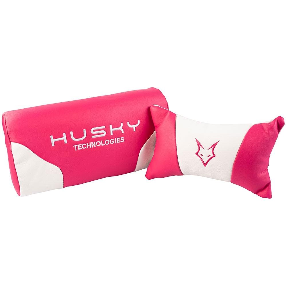 Imagem 9 de 11 do produto Cadeira Gamer Husky Gaming Avalanche, Rosa e Branco, Com Almofadas, Reclinável, Descanso de Braço 3D - HAV-PW
