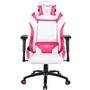 Cadeira Gamer Husky Gaming Avalanche, Rosa e Branco, Com Almofadas, Reclinável, Descanso de Braço 3D - HAV-PW