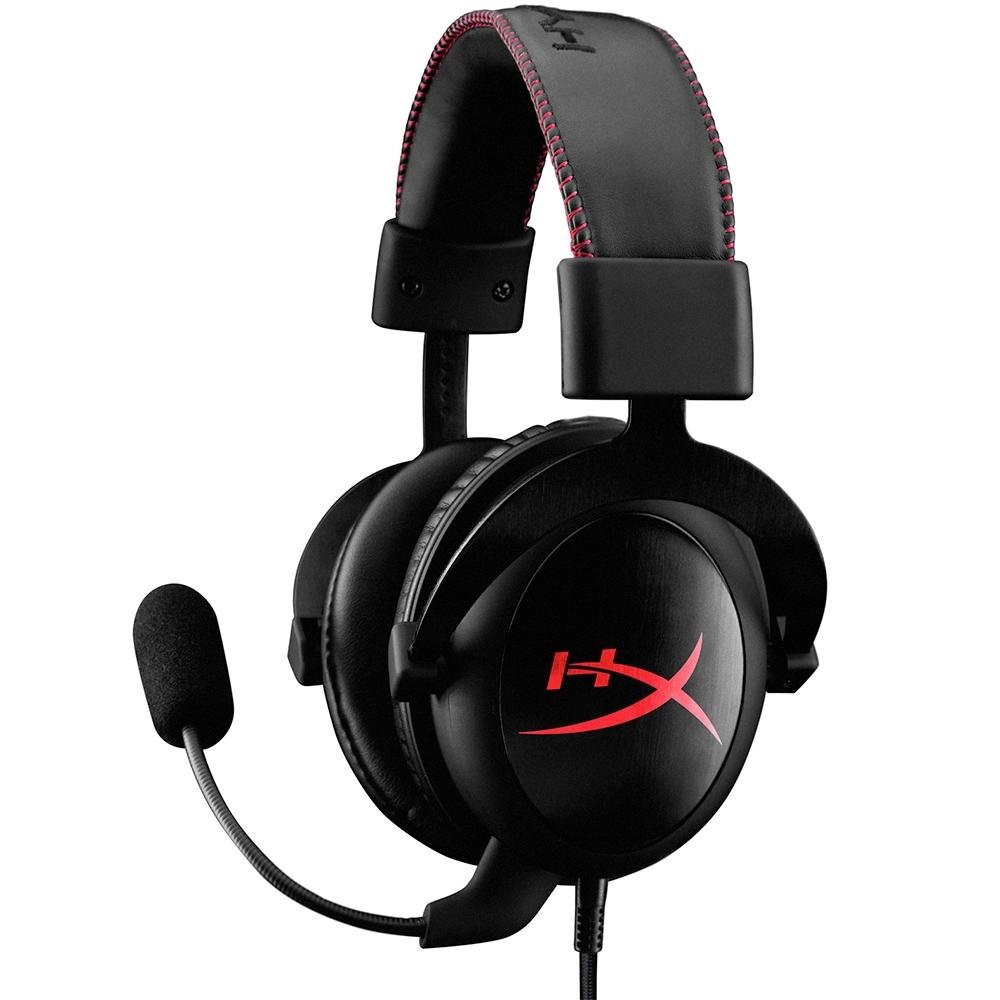 Headset Gamer HyperX Cloud Core, Preto/Vermelho - KHX-HSCC-BK