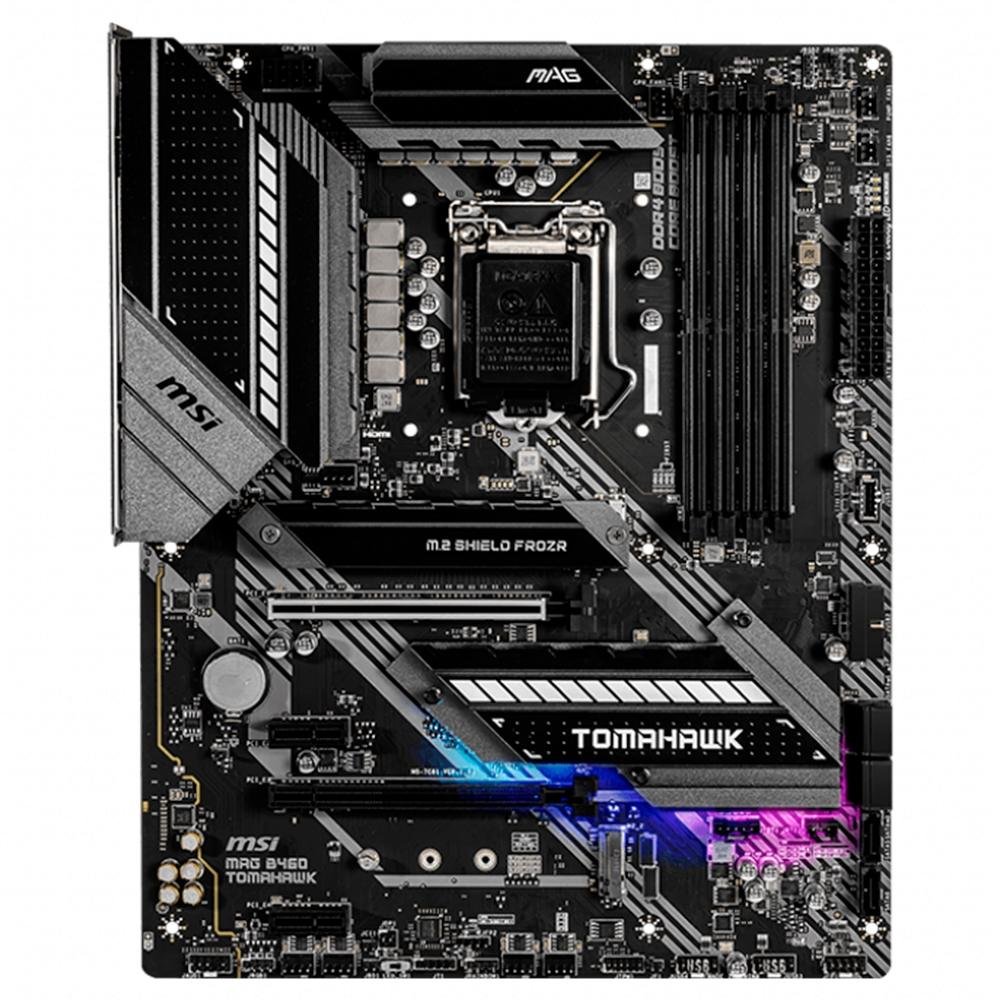 Imagem 4 de 5 do produto Placa-Mãe MSI MAG B460 Tomahawk, Intel LGA 1200, ATX, DDR4, Preto - MAG B460 TOMAHAWKÃ