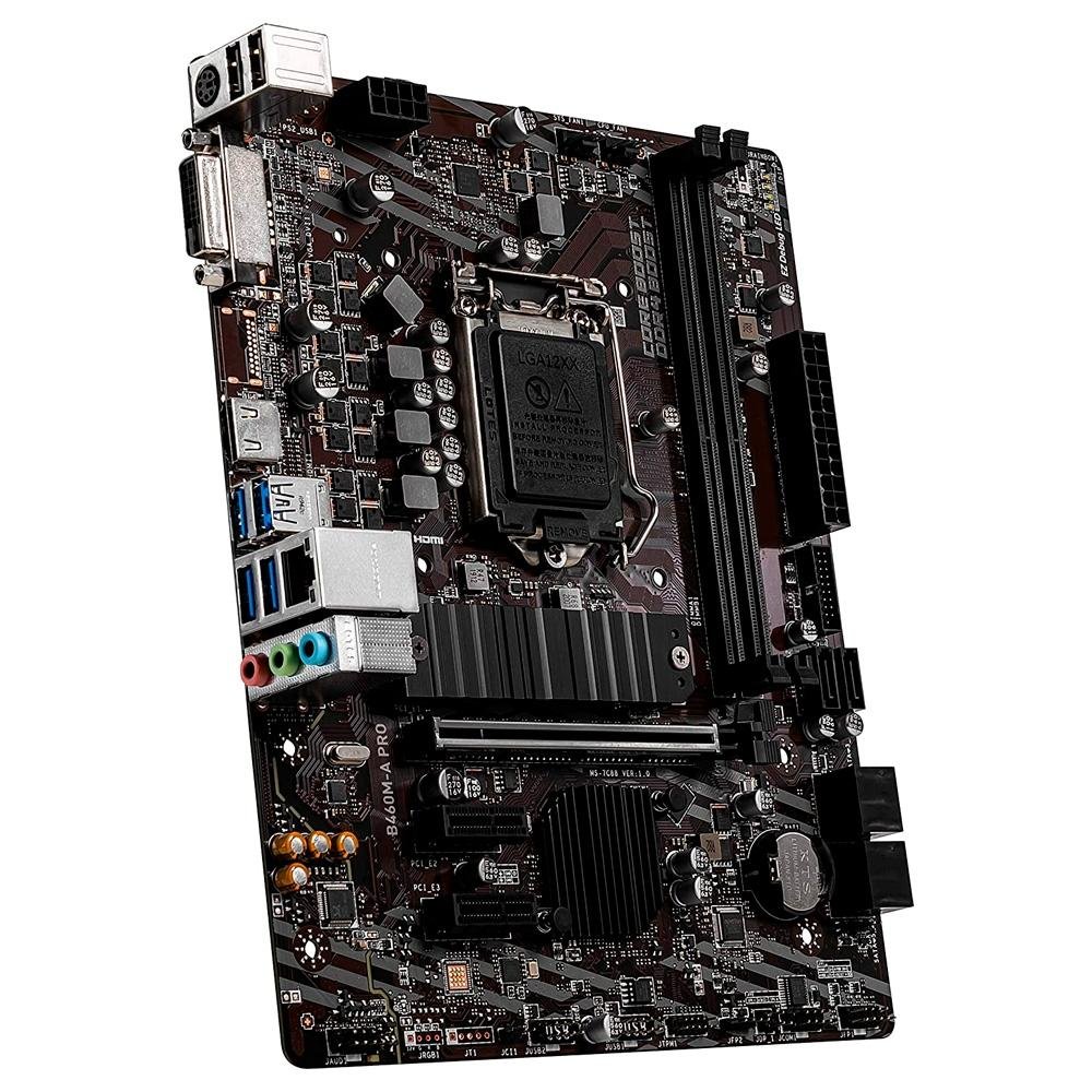 Imagem 4 de 6 do produto Placa-Mãe MSI B460M-A Pro, Intel LGA 1200, mATX