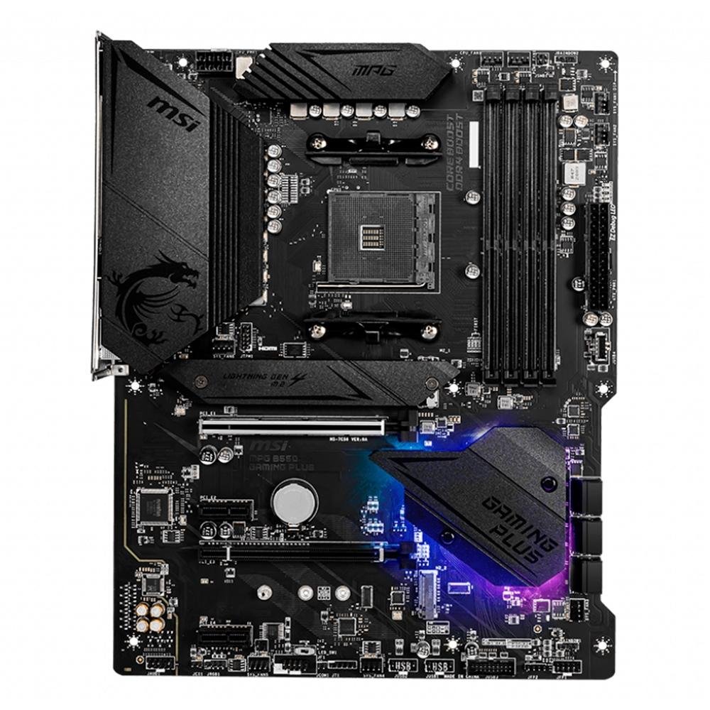 MSI B550 GAMING PLUS マザーボード Placa-Mãe MSI MPG B550 Gaming Plus | KaBuM!