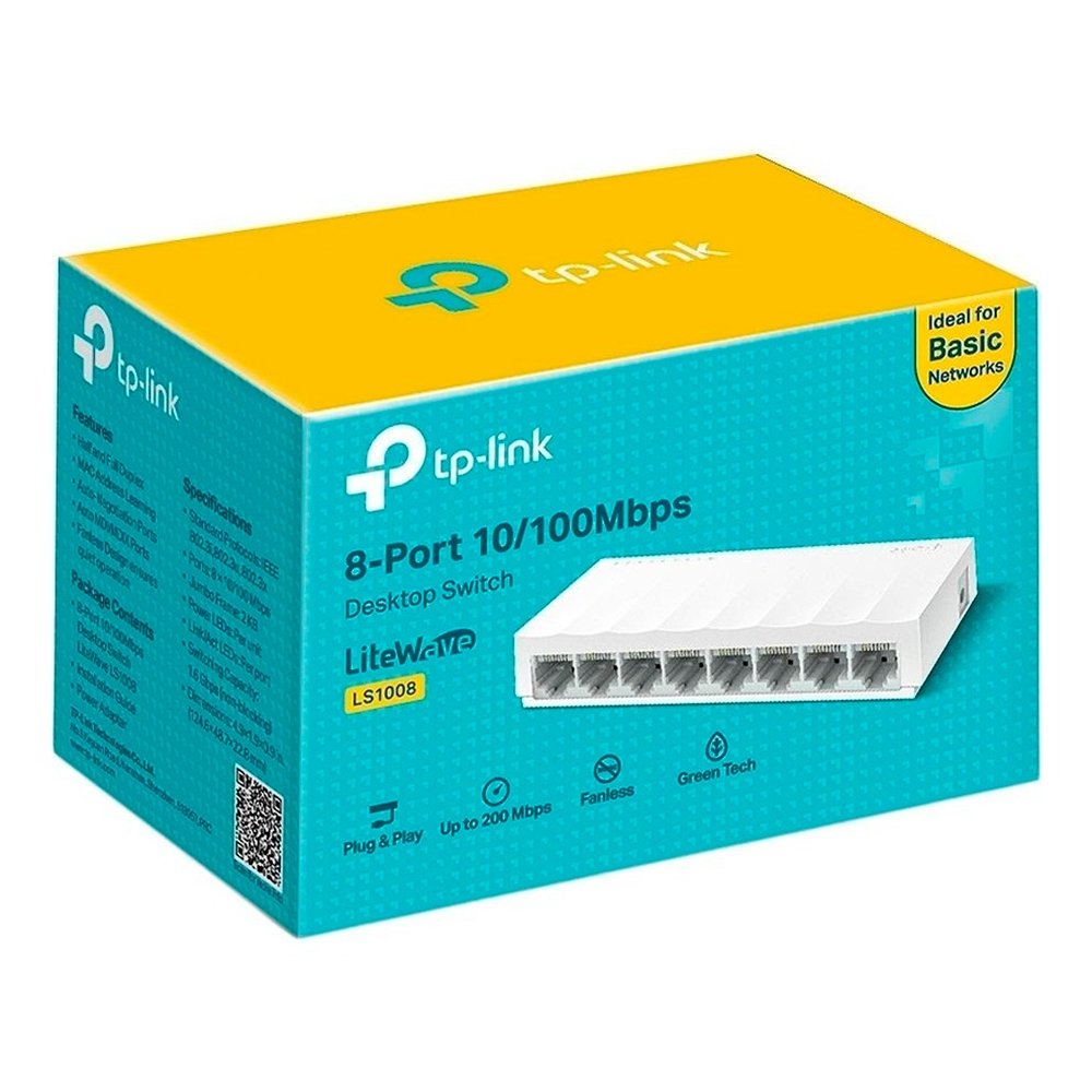 Switch de Mesa TP-Link 8 Portas, 10/100Mbs - LS1008 - view 5