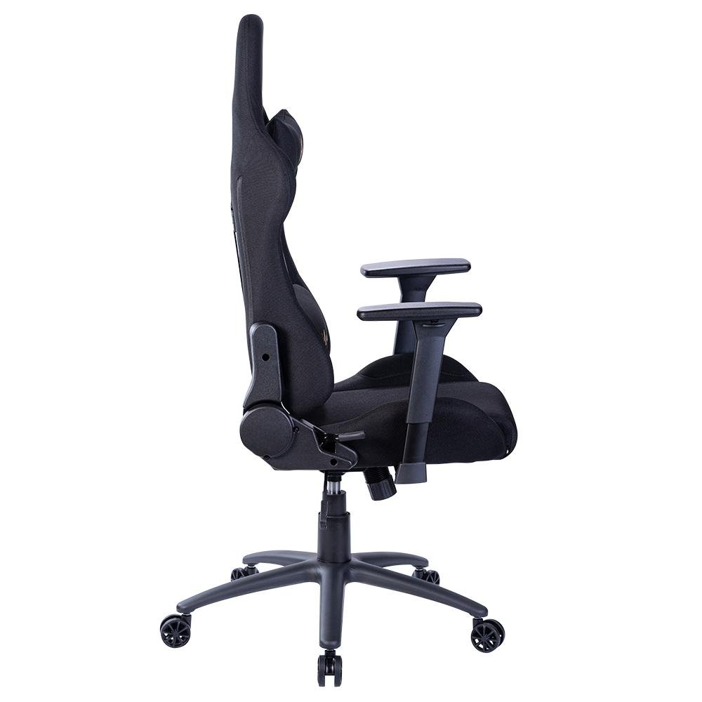 Imagem 2 de 12 do produto Cadeira Gamer Husky Gaming Racing, Preto, Com Almofadas, Reclinável, Descanso de Braço 3D - HRC-BLA