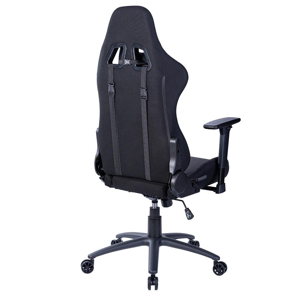 Imagem 6 de 12 do produto Cadeira Gamer Husky Gaming Racing, Preto, Com Almofadas, Reclinável, Descanso de Braço 3D - HRC-BLA