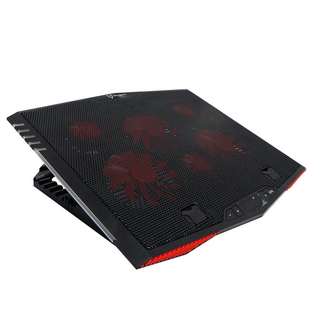 Base Gamer Husky Gaming, Preto e Vermelho, Para Notebook até 21', Com 6 Fans, RGB - HGMB001 Base Gamer Husky Gaming, Preto e Vermelho, Para Notebook até 21', Com 6 Fans, RGB - HGMB001