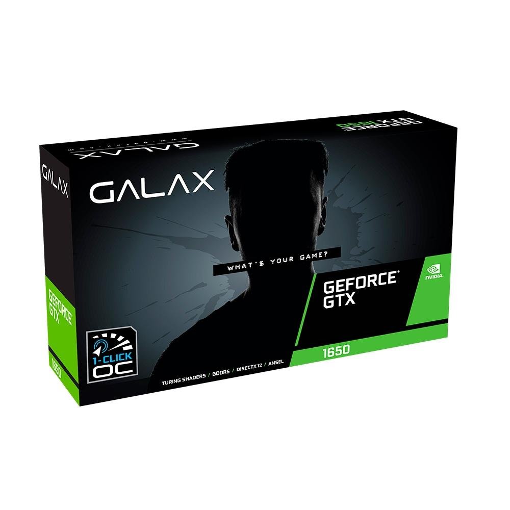 Imagem 7 de 7 do produto Placa de Vídeo GTX 1650 EX 1-Click OC Galax NVIDIA GeForce, 4GB, GDDR6 - 65SQL8DS66E6