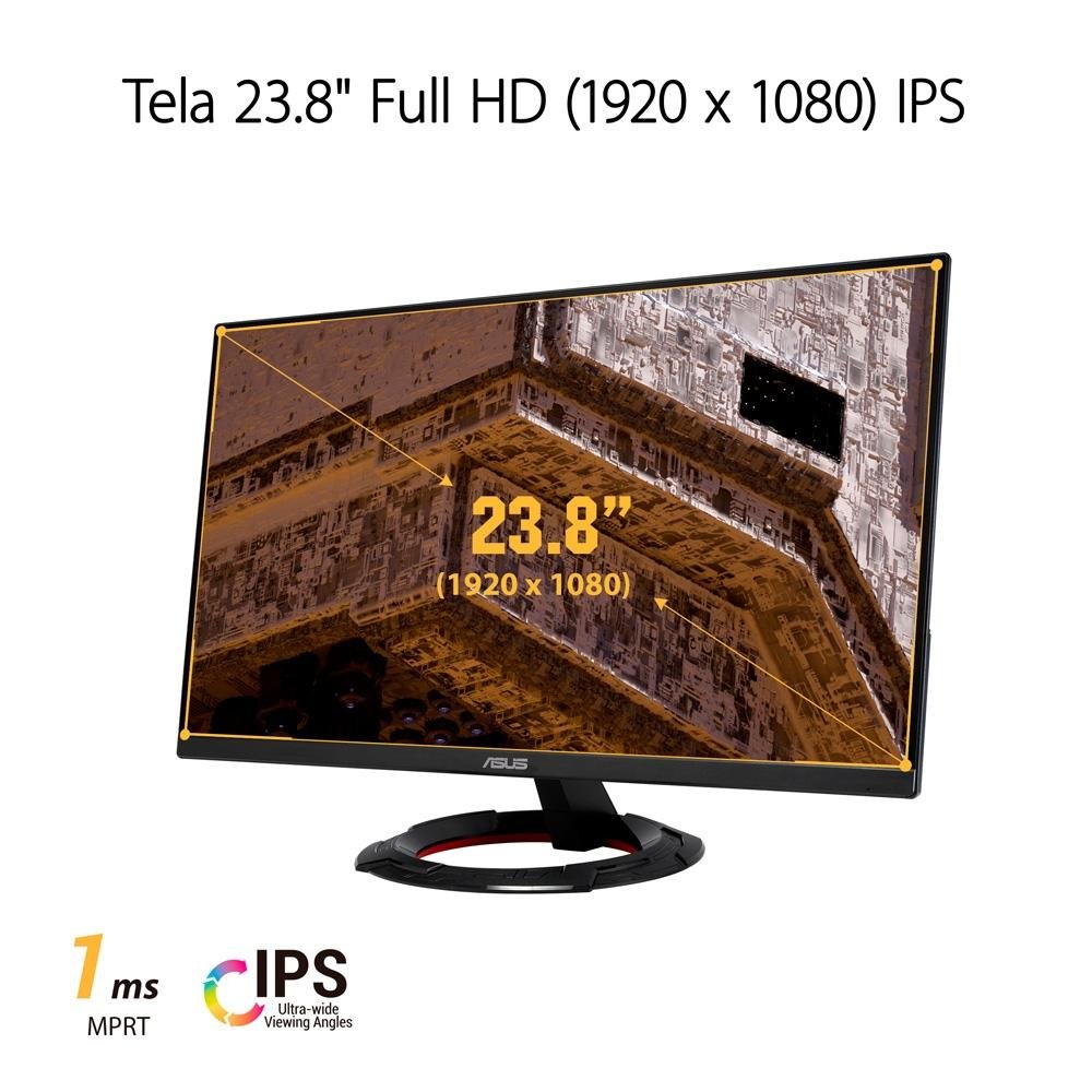 Monitor Gamer Asus 23.8´, DP, 165Hz 1ms | KaBuM!
