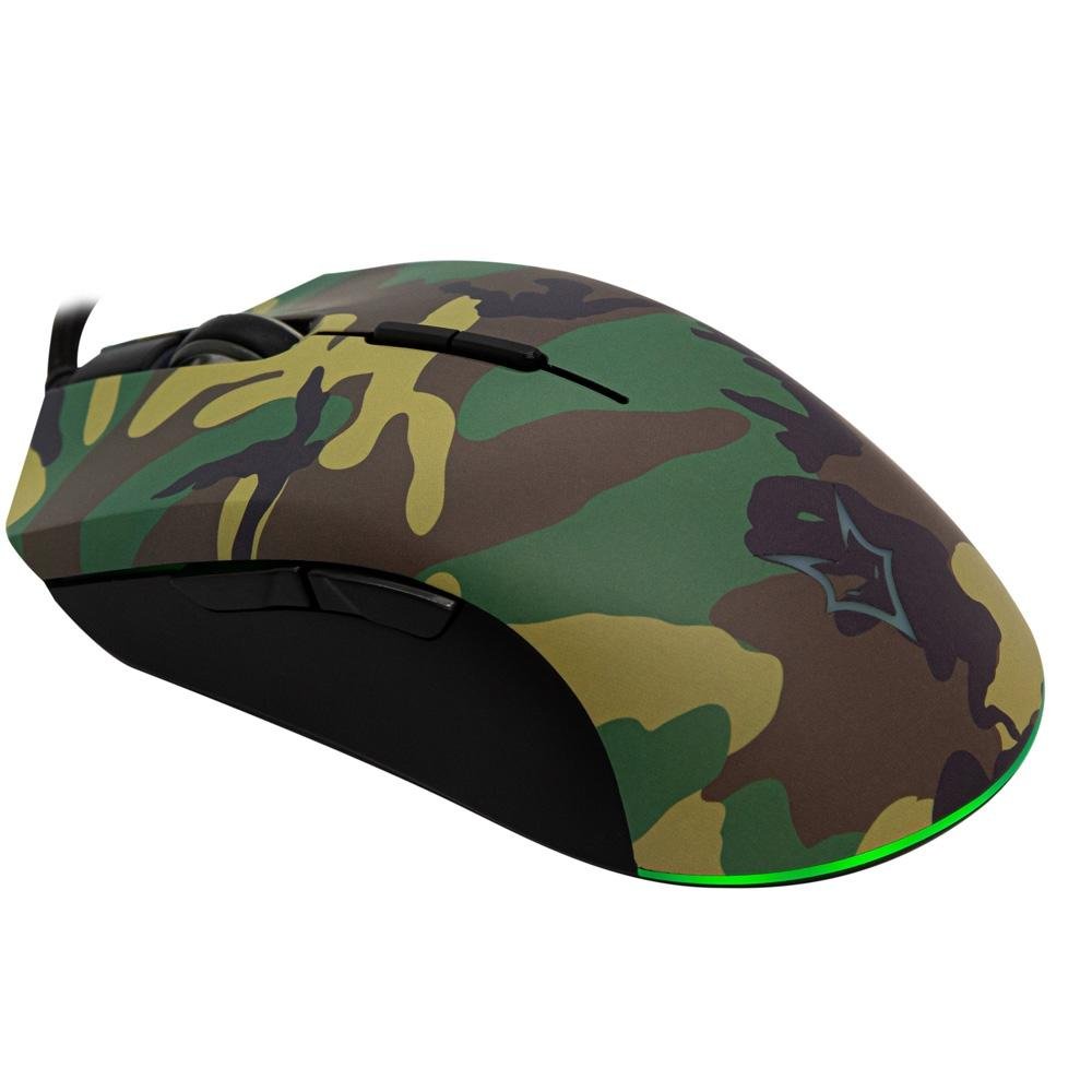 Mouse Gamer Husky Tactical Frost, Woodland, 12000 DPI, 7 Botões - HTTD000 Mouse Gamer Husky Tactical Frost, Woodland, 12000 DPI, 7 Botões - HTTD000