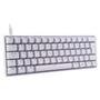 Teclado Mecânico Gamer Husky Blizzard, 60%, RGB, Switch Gateron Red, ABNT2, Branco -  HTG001BRVR