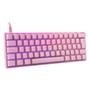 Teclado Mecânico Gamer Husky Gaming Blizzard, 60%, RGB, Switch Gateron Red, ABNT2, Rosa - HGMO002