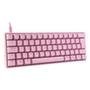 Teclado Mecânico Gamer Husky Gaming Blizzard, 60%, RGB, Switch Gateron Red, ABNT2, Rosa - HGMO002