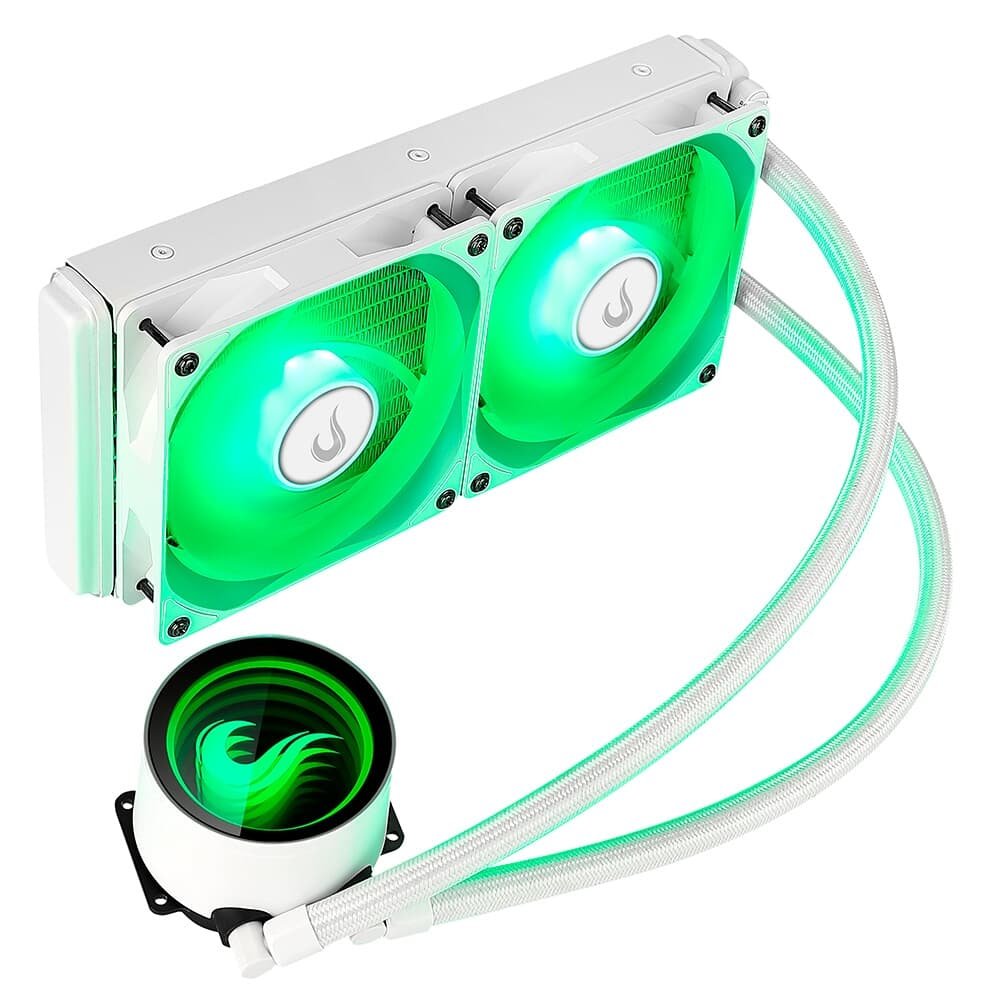 Water Cooler Rise Mode Z 240 Frost, RGB, 240mm, AMD/Intel, Branco - RM WCZ 02 RGB