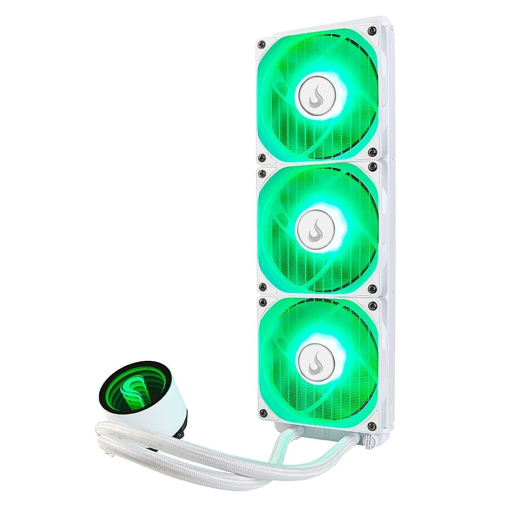 Imagem 2 de 8 do produto Water Cooler Rise Mode Frost, RGB, 360mm, AMD/Intel, Branco - RM-WCF-04-RGB