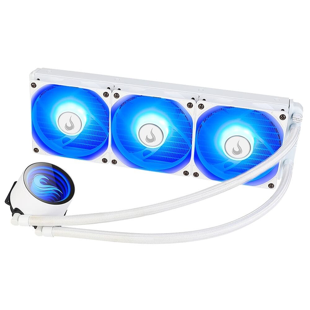 Imagem 3 de 8 do produto Water Cooler Rise Mode Frost, RGB, 360mm, AMD/Intel, Branco - RM-WCF-04-RGB