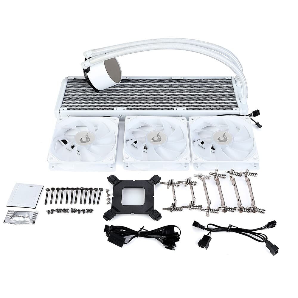 Imagem 8 de 8 do produto Water Cooler Rise Mode Frost, RGB, 360mm, AMD/Intel, Branco - RM-WCF-04-RGB