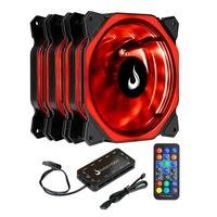 Kit 3 Cooler FAN Rise Mode RGB Aura, 120mm   Com Aura RGB de alto brilho de iluminação. Além de permitir que o PC trabalhe melhor, sem erros ou queda 