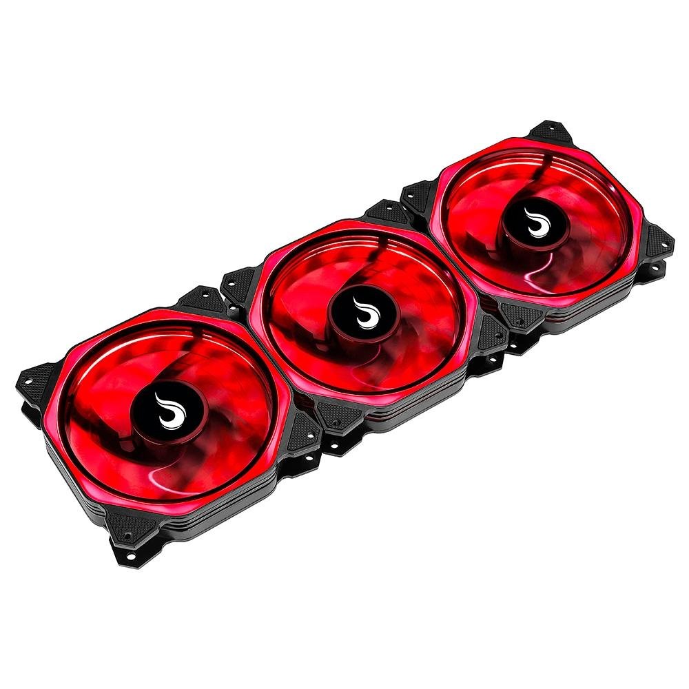 Kit Com 3 Ventoinhas Rise Mode Aura, 120mm, RGB, Preto - RM-AU-02-RGB 10