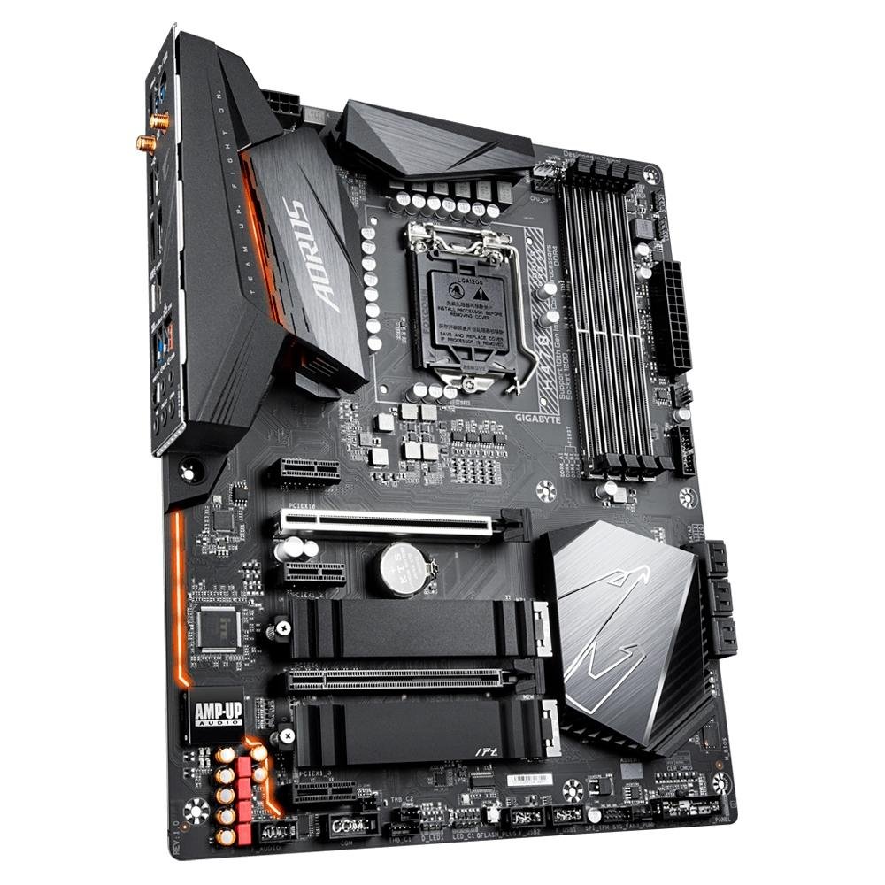 Placa Mãe Gigabyte H470 Aorus Pro AX, Intel LGA1200, ATX, DDR4