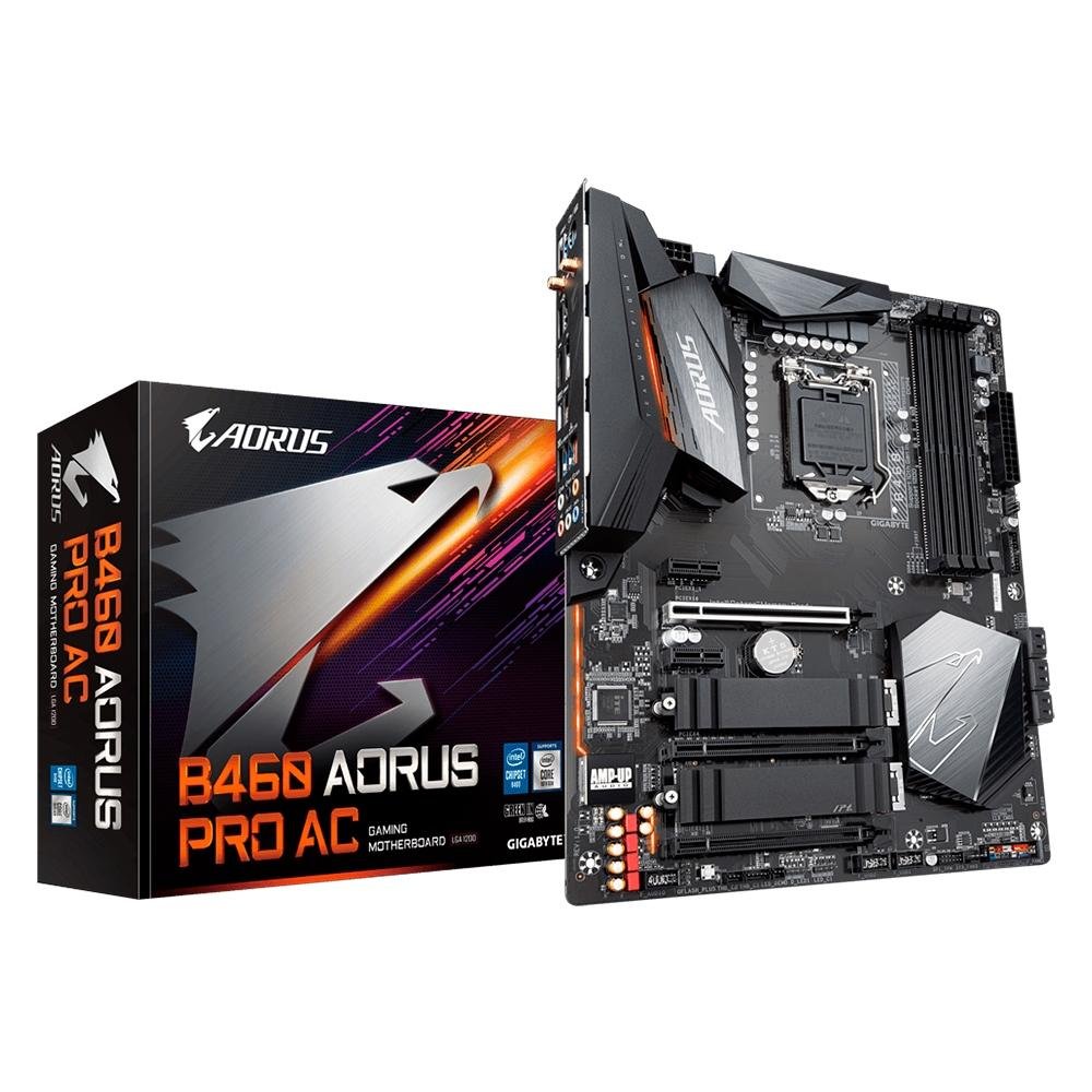 Placa Mãe Gigabyte B460 Aorus Pro AC, Intel LGA1200, ATX, DDR4