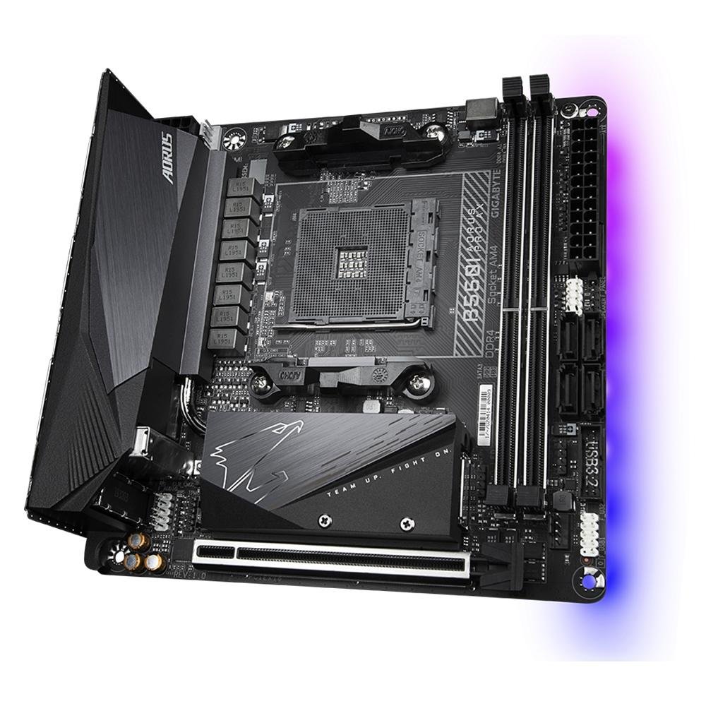 PRO Aorus B550 Gigabyte Mae Placa (AM4) AX PRO AORUS B550I Gigabyte マザーボード AX, ATX AM4, Socket DDR4, WiFi, マザーボード
