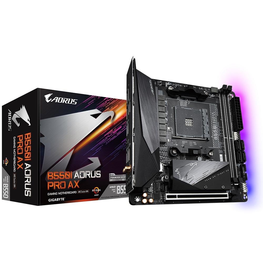 マザーボード Gigabyte B550I AORUS PRO AX (AM4) placa-mae-gigabyte-b550i-aorus