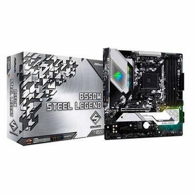 ぺ*き様 ASRock B550M STEEL LEGEND AM4 マザーボー placa-mae-asrock-b550m-steel-