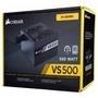 Fonte Corsair VS500, 500W, 80 Plus White, Com Cabo, Preto - CP-9020223-BR