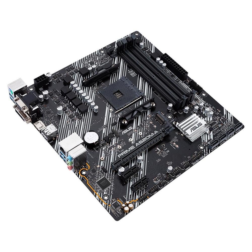 Imagem 4 de 6 do produto Placa-Mãe ASUS Prime A520M-A, AMD AM4, mATX, DDR4, Preto - 90MB14Z0-M0EAY0