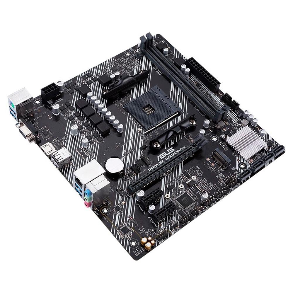 Placa-Mãe ASUS Prime A520M-K, AMD AM4, mATX, DDR4, Preto - 90MB1500-M0EAY0 Placa-Mãe ASUS Prime A520M-K, AMD AM4, mATX, DDR4, Preto - 90MB1500-M0EAY0