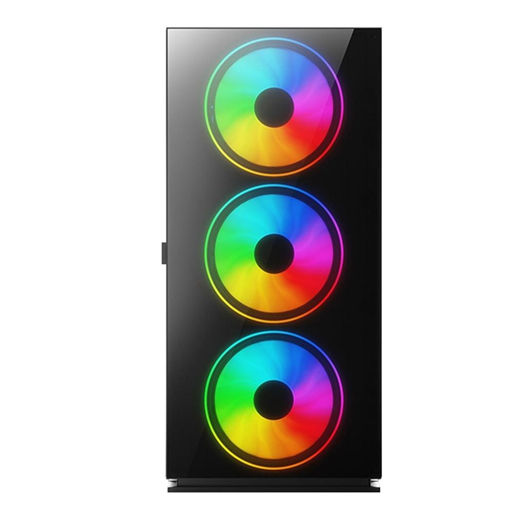 Imagem 2 de 8 do produto Gabinete Gamer Husky Frost, Mid Tower, ARGB, com FAN, Porta em Vidro Temperado - HGMC004