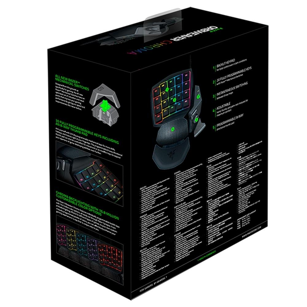 キーボード razer orbweaver chroma stealth Teclado Gamer Razer Orbweaver Chroma | Amazon.com.br