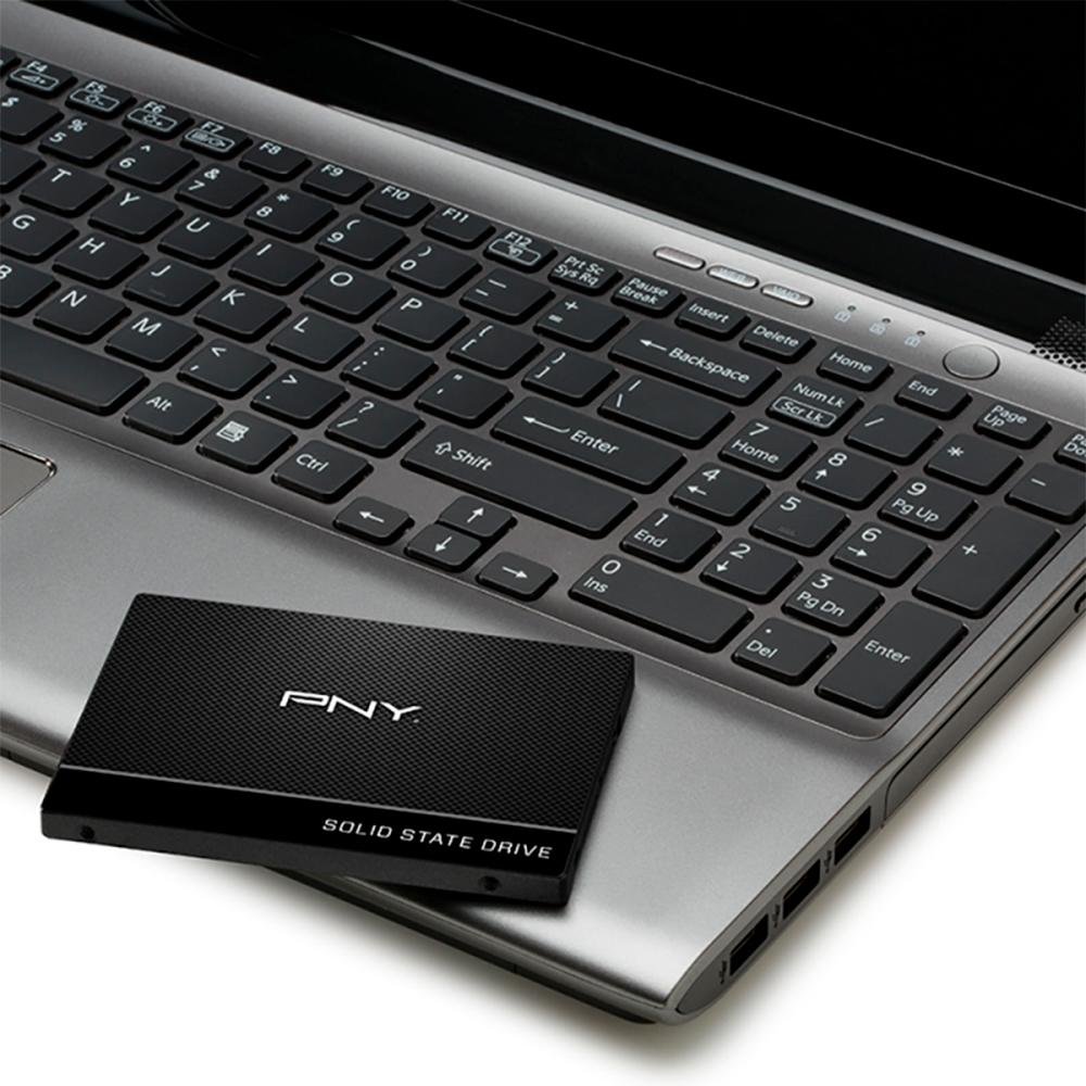 SSD PNY CS900 SATA, 240GB, 2.5", Leitura: 535MB/s e Gravação: 500MB/s, Preto - SSD7CS900-240-RB