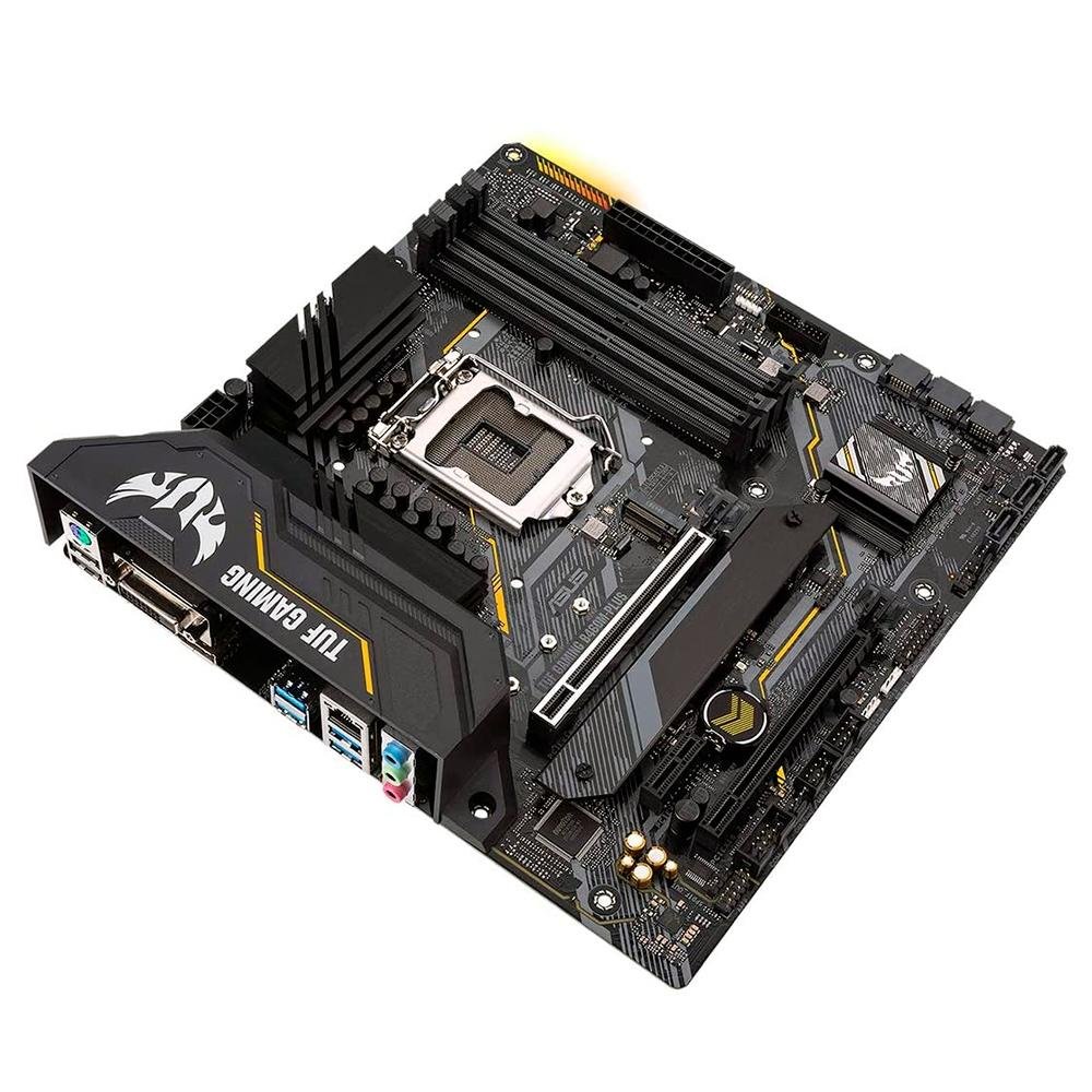 Placa-Mãe ASUS TUF Gaming B460M-Plus, Intel LGA1200, mATX, DDR4, Preto - 90MB1450-C1BAY0 Placa-Mãe ASUS TUF Gaming B460M-Plus, Intel LGA1200, mATX, DDR4, Preto - 90MB1450-C1BAY0