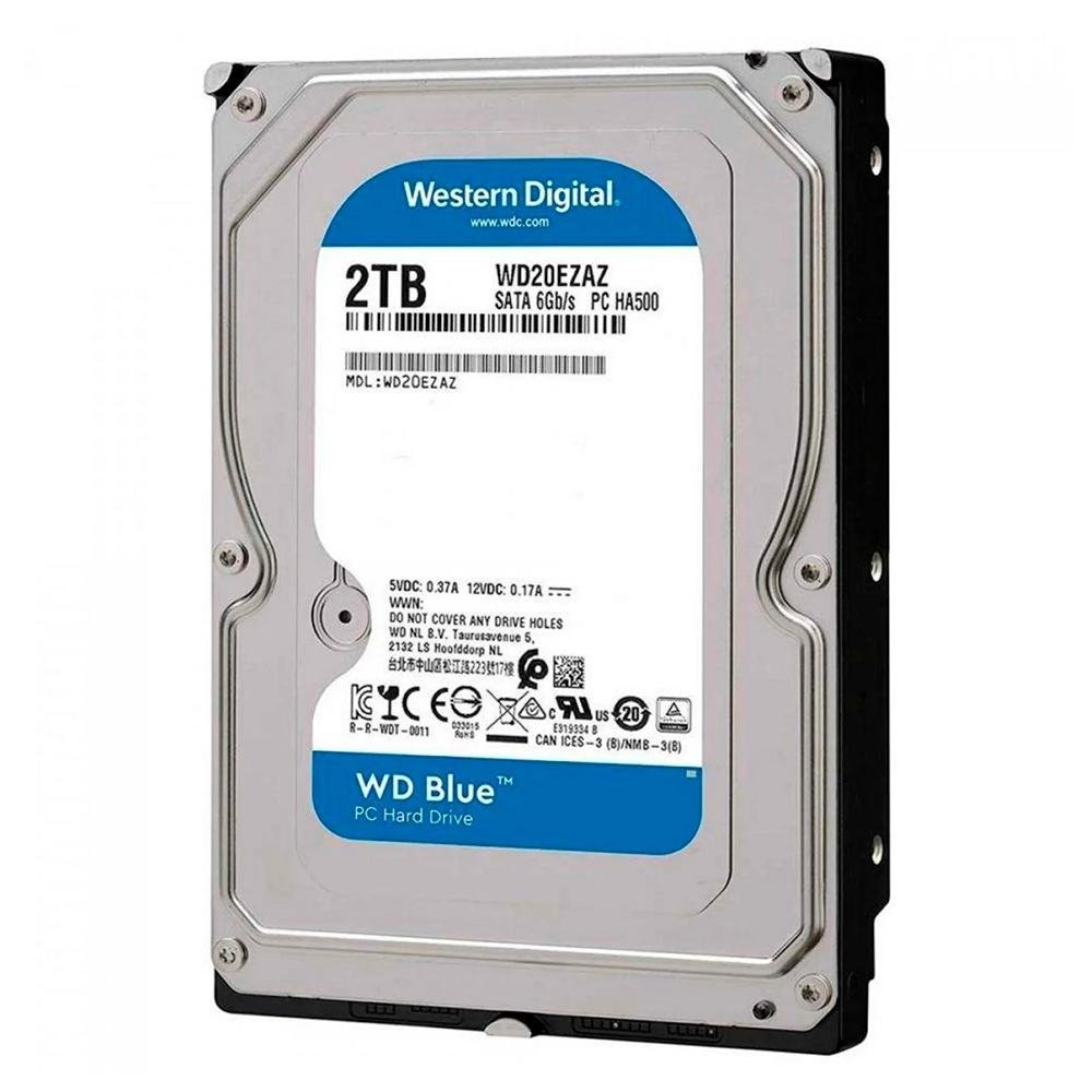 HD Interno WD Blue, 2TB, 3.5', SATA - WD20EZAZ