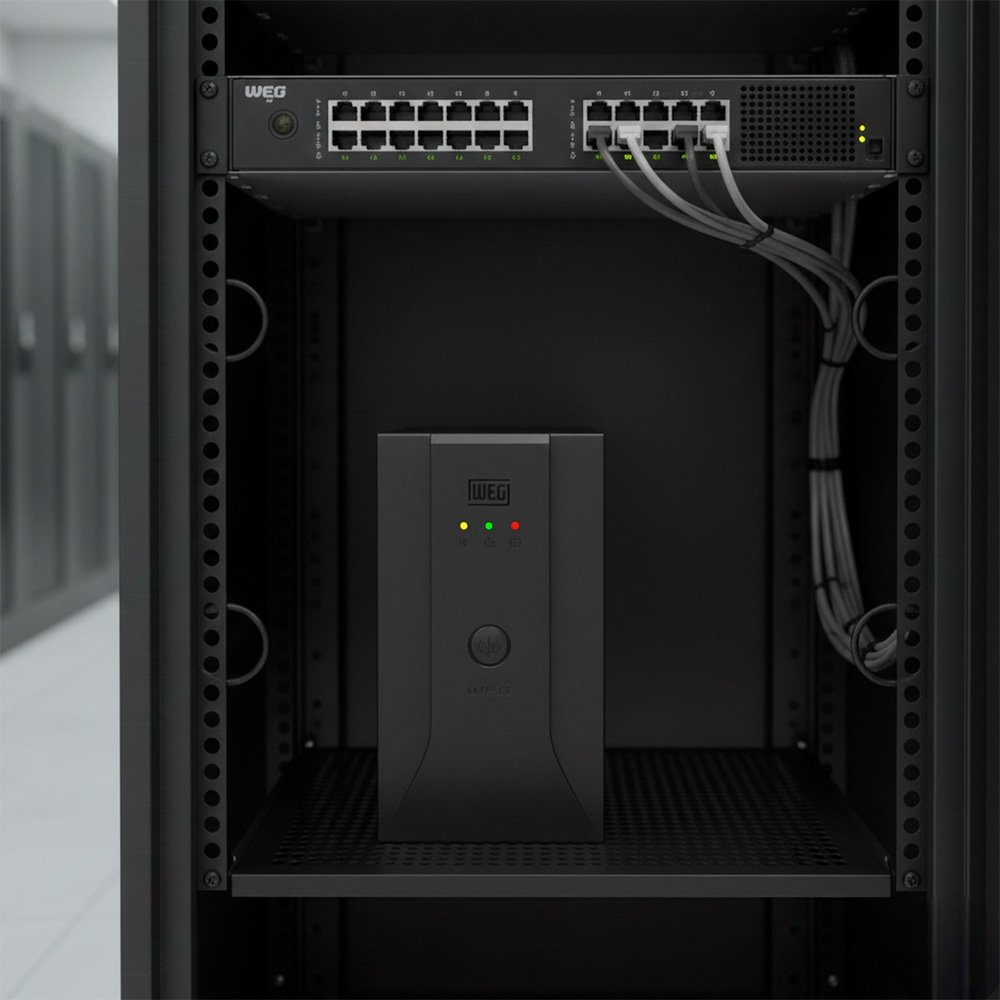 Nobreak WEG Home, 800VA, 6 Tomadas Entrada Bivolt e Saida 115V - ( Balão.info - foto 3