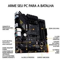 Placa-Mãe ASUS TUF Gaming B550M-Plus, AMD AM4, mATX, DDR4, Preto - 90MB14A0-C1BAY0
