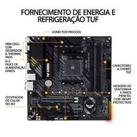 Placa-Mãe ASUS TUF Gaming B550M-Plus, AMD AM4, mATX, DDR4, Preto - 90MB14A0-C1BAY0