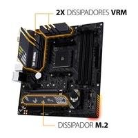 Placa-Mãe ASUS TUF Gaming B550M-Plus, AMD AM4, mATX, DDR4, Preto - 90MB14A0-C1BAY0