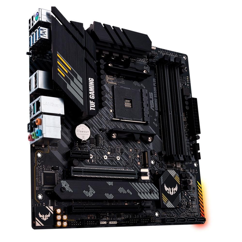 Placa-Mãe ASUS TUF Gaming B550M-Plus, AMD AM4, mATX, DDR4, Preto - 90MB14A0-C1BAY0 - view 6