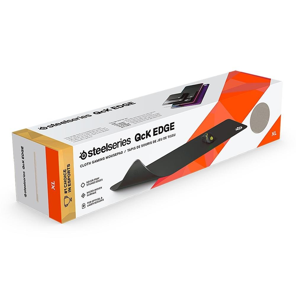 Imagem 3 de 3 do produto Mousepad Gamer Steelseries QCK Edge, Extra Grande (900x300mm) - 63824