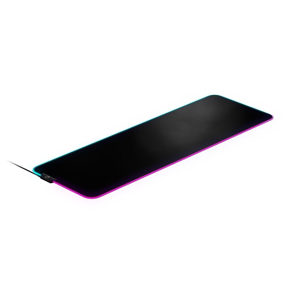 Imagem 2 de 3 do produto Mousepad Gamer Steelseries QCK Prism Cloth, RGB, Extra Grande (900x300mm) - 63826