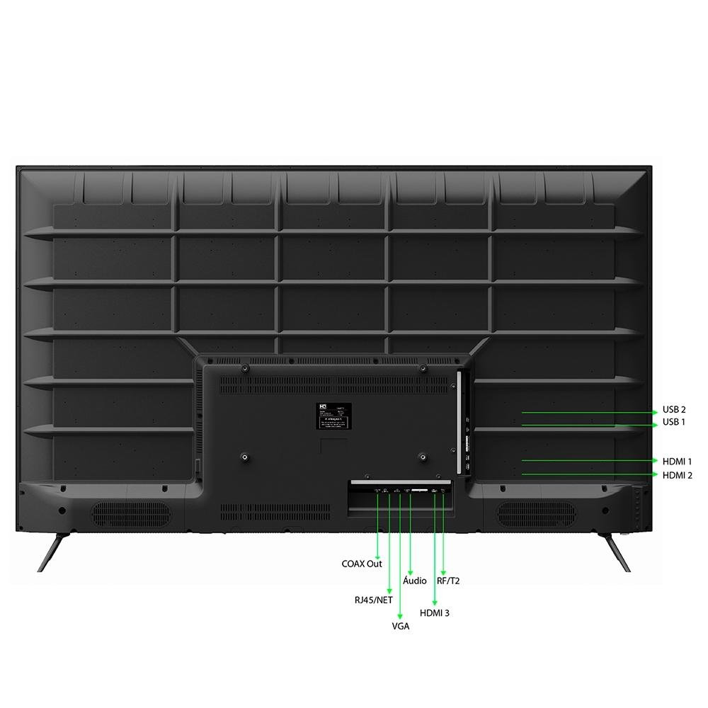 Imagem 4 de 4 do produto Smart TV HQ 55 Polegadas LED UHD 4K, 3 HDMI, 2 USB, Wi-Fi, Conversor Digital - HQSTV55NY
