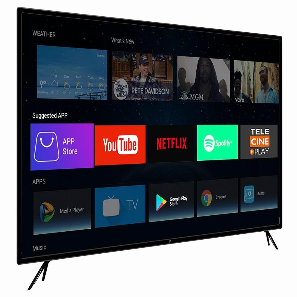 Imagem 3 de 4 do produto Smart TV HQ 55 Polegadas LED UHD 4K, 3 HDMI, 2 USB, Wi-Fi, Conversor Digital - HQSTV55NY