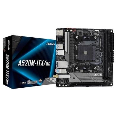 AMD マザーボード ASRock | A520M-ITX/ac マザーボード A520M-ITX/ac ASRock A520チップセット 株式会社 | マザーボード