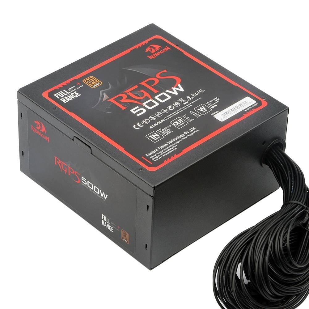 Imagem 7 de 7 do produto Fonte Redragon RGPS, 500W, 80 Plus Bronze - GC-PS001-1