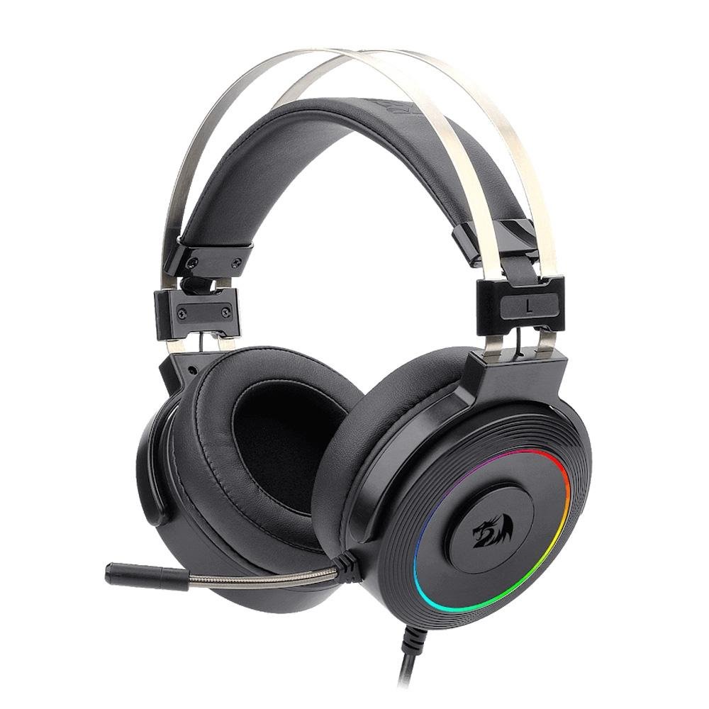 Headset Gamer Redragon Lamia 2, RGB, 7.1, 40mm, Suporte Incluso - H320RGB-1 Headset Gamer Redragon Lamia 2, RGB, 7.1, 40mm, Suporte Incluso - H320RGB-1