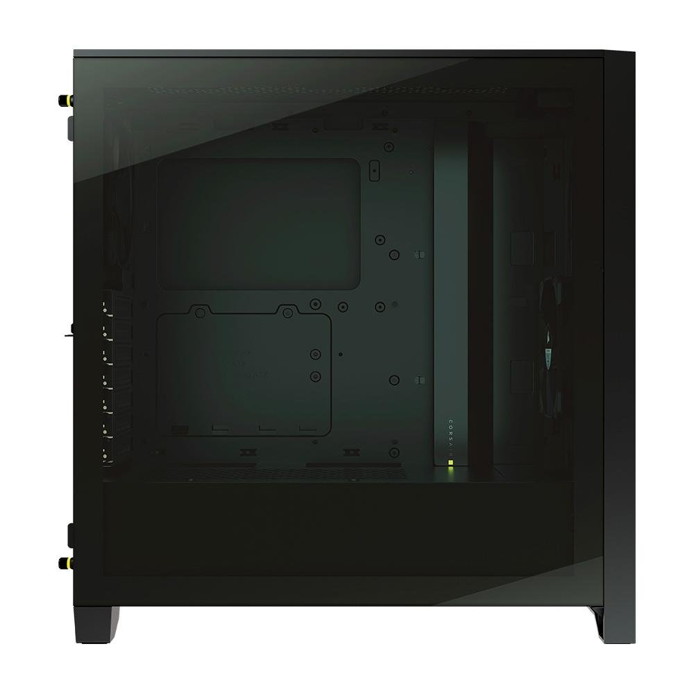 Imagem 3 de 12 do produto Gabinete Gamer Corsair 4000D Airflow, Mid-Tower, ATX, Lateral em Vidro Temperado, Com 2x FAN, Preto - CC-9011200-WW